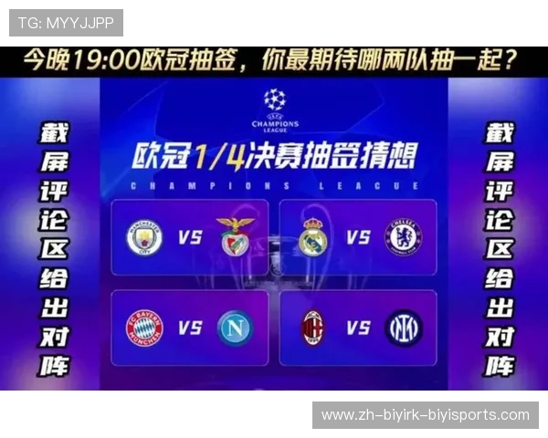 欧冠四分之一关键赛程公布